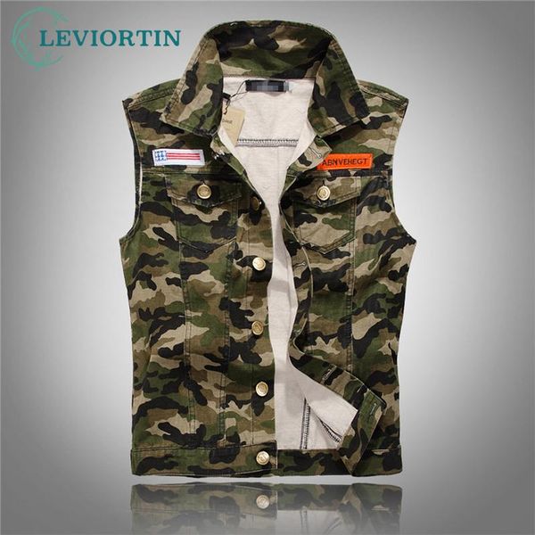 men's vests autumn camouflage denim military sleeveless jeans jackets fashion casual male vest camo waistcoats homme m-5xl, Black;white
men's vests autumn camouflage denim military sleeveless jeans jackets fashion casual male vest camo waistcoats homme m-5xl, Black;white