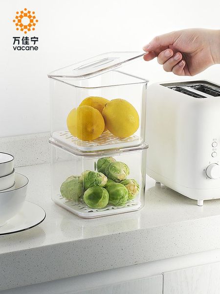 vacane vegetable fruit storage box fresh-keeping kitchen refrigerator fridge reusable crisper bottles & jars
vacane vegetable fruit storage box fresh-keeping kitchen refrigerator fridge reusable crisper bottles & jars