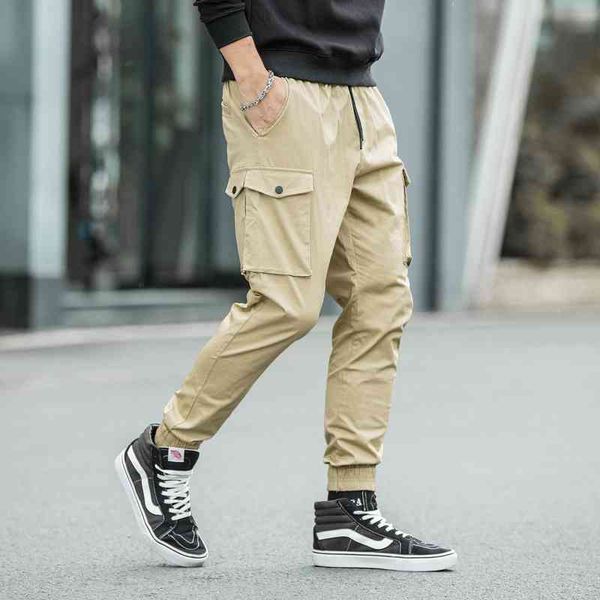 men's jeans streetwear fashion designer multi pockets khaki casual cargo pants hip hop joggers wide leg ankle banded trousers 5jmk, Blue
men's jeans streetwear fashion designer multi pockets khaki casual cargo pants hip hop joggers wide leg ankle banded trousers 5jmk, Blue
