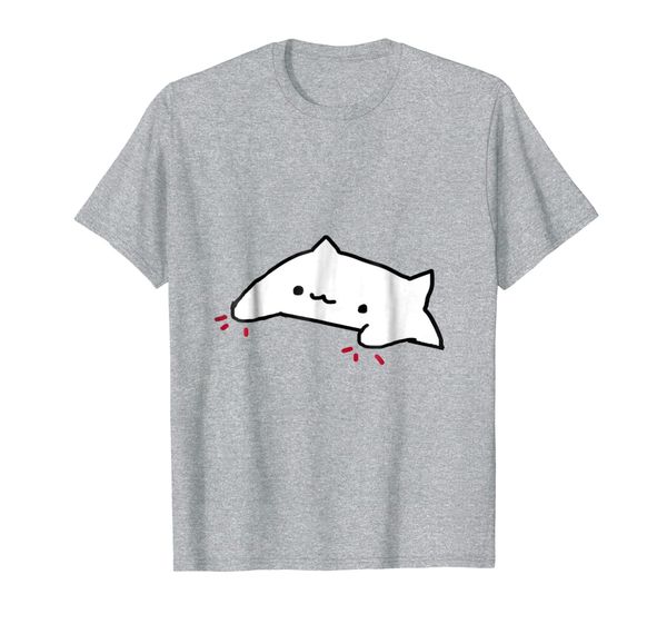 bongo cat "official" shirt, White;black