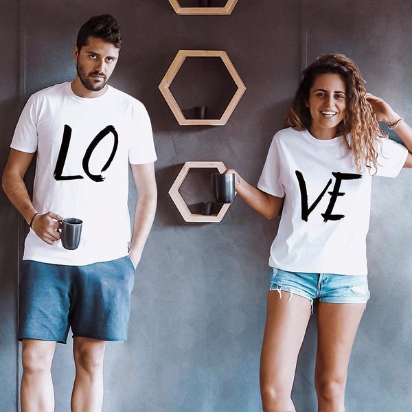 lovers couple summer funny womens heart love printing cool men short sleeve boyfriend clothing, White
lovers couple summer funny womens heart love printing cool men short sleeve boyfriend clothing, White
