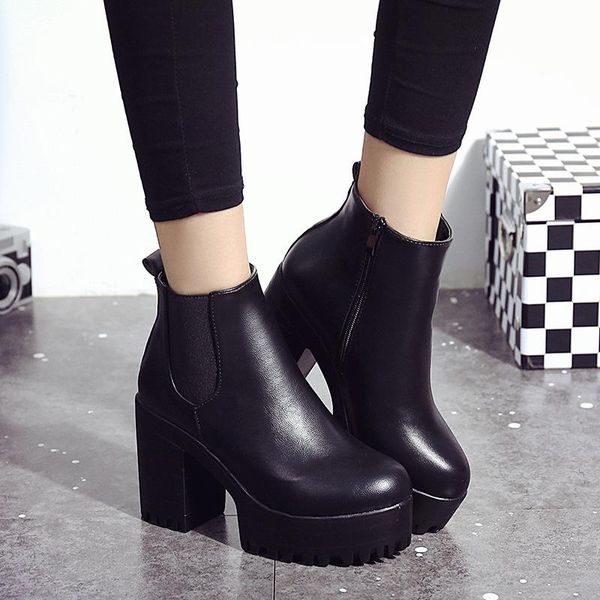 boots fashion women square heel platforms zapatos mujer pu leather thigh high pump motorcycle shoes botas, Black
boots fashion women square heel platforms zapatos mujer pu leather thigh high pump motorcycle shoes botas, Black