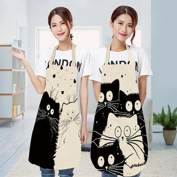 aprons cute cartoon cat print kitchen apron multifunctional cotton linen sleeveless cooking for home cleaning tool
aprons cute cartoon cat print kitchen apron multifunctional cotton linen sleeveless cooking for home cleaning tool