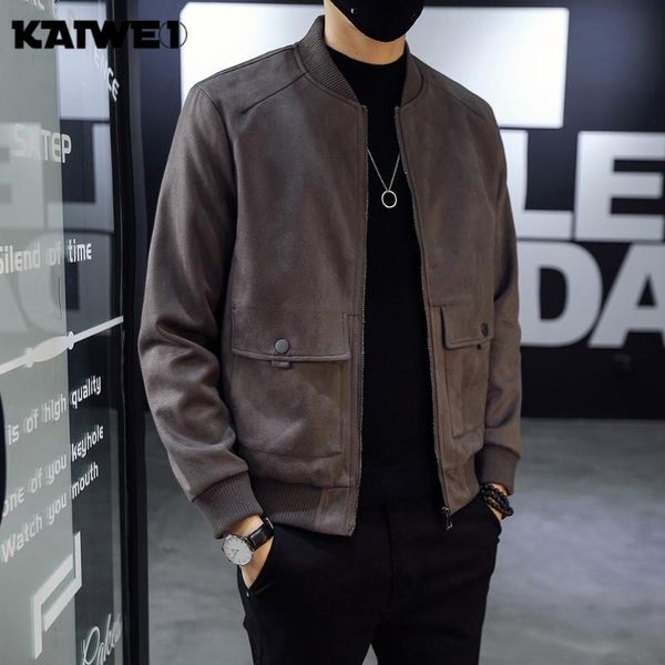 men's jackets 2021 autumn winter fashion mens suede leather coats solid color outwear for male casual loose coat b459, Black;brown
men's jackets 2021 autumn winter fashion mens suede leather coats solid color outwear for male casual loose coat b459, Black;brown