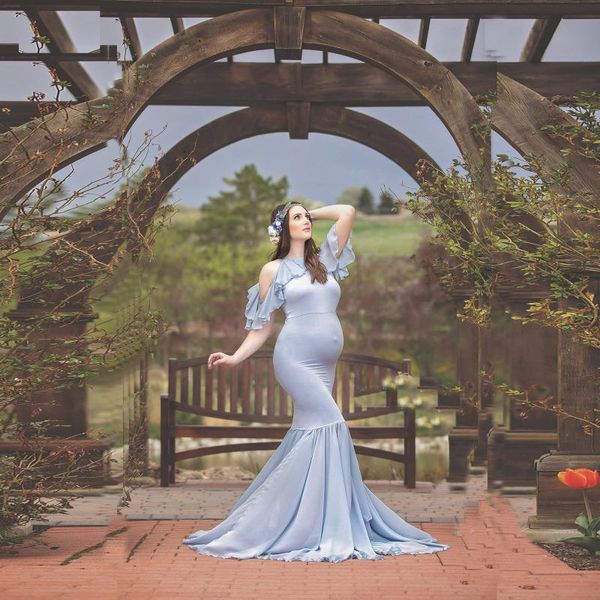 maternity dresses dress long lace leaky shoulder short-sleeved po with one-piece, White
maternity dresses dress long lace leaky shoulder short-sleeved po with one-piece, White