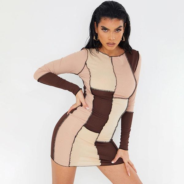 casual dresses women patchwork sheath dress autumn ribbed color block round neck long sleeve bodycon for female, Black;gray
casual dresses women patchwork sheath dress autumn ribbed color block round neck long sleeve bodycon for female, Black;gray