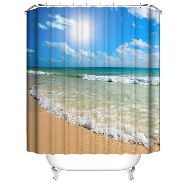 ocean shower curtain,sand beach wave sea water pattern shower curtains with 12 hook s, durable waterproof bath curtain 70.8 x 70
ocean shower curtain,sand beach wave sea water pattern shower curtains with 12 hook s, durable waterproof bath curtain 70.8 x 70