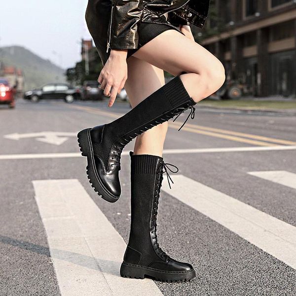 boots 2021 autumn fashion black plus velvet warm knee-length women's boots, rubber thick-soled lace-up high-tube elastic
boots 2021 autumn fashion black plus velvet warm knee-length women's boots, rubber thick-soled lace-up high-tube elastic