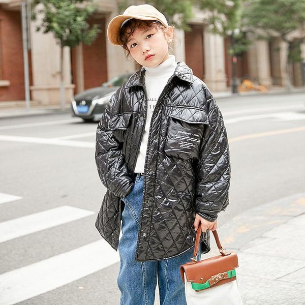 down coat jacket for girls rhombus plaid black mid-length light warm outerwear teenagers children's clothing fashion casual kids, Blue;gray
down coat jacket for girls rhombus plaid black mid-length light warm outerwear teenagers children's clothing fashion casual kids, Blue;gray
