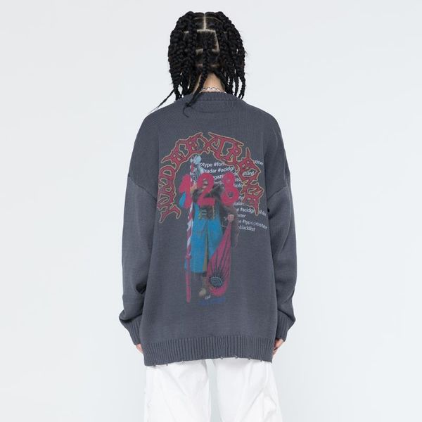 men's sweaters knitted long sleeve pullovers winter fashion harajuku sweater y2k men clothing hip hop streetwear goth oversized, White;black
men's sweaters knitted long sleeve pullovers winter fashion harajuku sweater y2k men clothing hip hop streetwear goth oversized, White;black