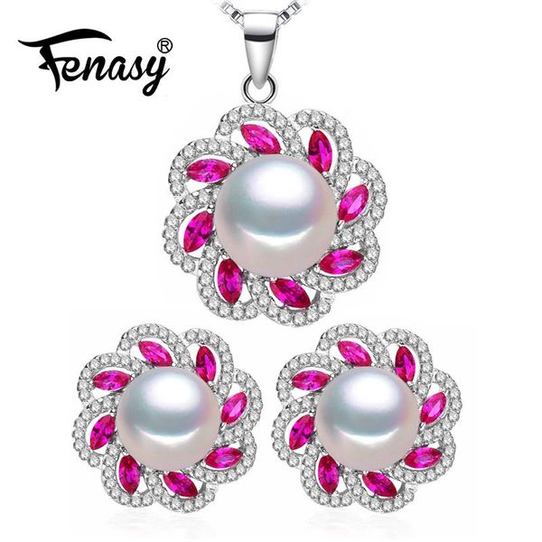 sterling silver pearl jewelry sets for women natural stud earrings bohemian ruby flower pendant necklace bracelet, &, Black
sterling silver pearl jewelry sets for women natural stud earrings bohemian ruby flower pendant necklace bracelet, &, Black