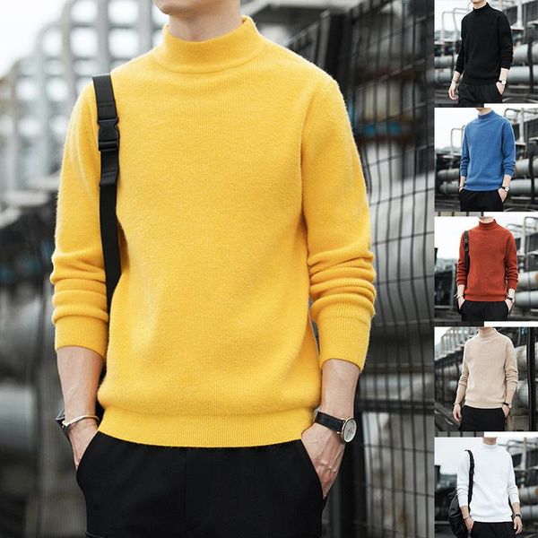 men's sweaters winter men's warm pullover casual sweater turtleneck 2021 selling long sleeve solid color all-match simplicity stree, White;black
men's sweaters winter men's warm pullover casual sweater turtleneck 2021 selling long sleeve solid color all-match simplicity stree, White;black