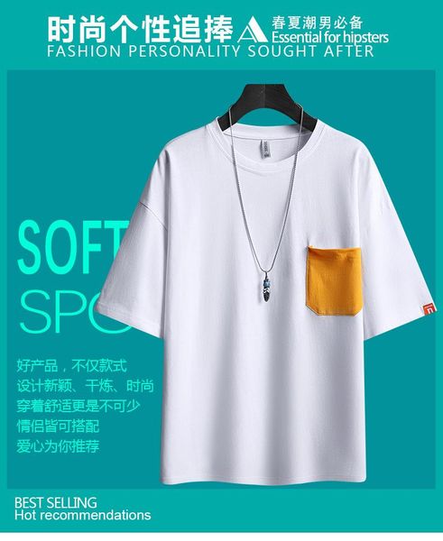 men's t-shirts summer 2021 design cotton t shirts short sleeve men casual o-neck 2 colors size s to 3xl j0577-0376-g, White;black
men's t-shirts summer 2021 design cotton t shirts short sleeve men casual o-neck 2 colors size s to 3xl j0577-0376-g, White;black