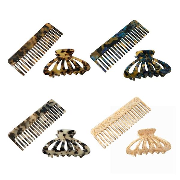 french women 2pcs hair claw clip with head comb set leopard cellulose acetate hollow out geometric hairpin barrette brushes, Silver
french women 2pcs hair claw clip with head comb set leopard cellulose acetate hollow out geometric hairpin barrette brushes, Silver