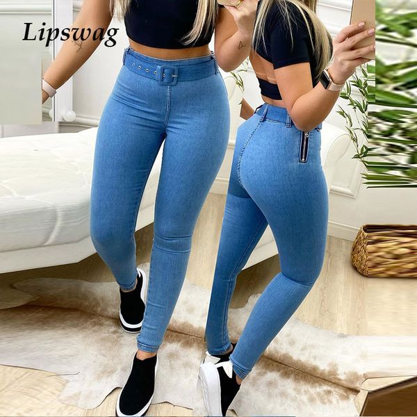 fashion solid high waist lady jeans 2021 women spring autumn bodycon skinny pencil pants casual belt zipper trousers streetwear, Blue
fashion solid high waist lady jeans 2021 women spring autumn bodycon skinny pencil pants casual belt zipper trousers streetwear, Blue