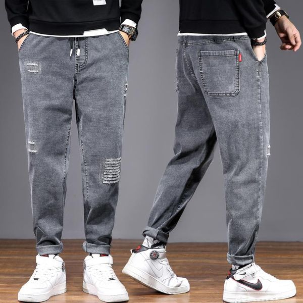 men's jeans plus size 10xl baggy denim male casual harem pants fashion trousers loose versatile streetwear, Blue
men's jeans plus size 10xl baggy denim male casual harem pants fashion trousers loose versatile streetwear, Blue