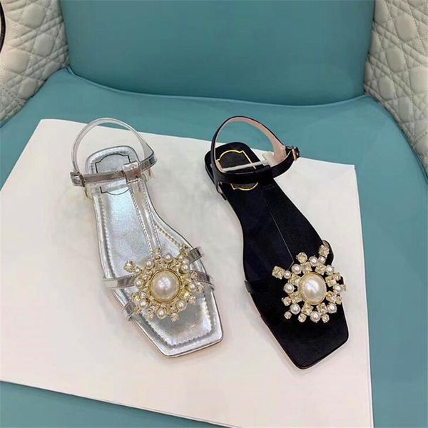 ladies high heels summer sandals rhinestone pearl square toe leather clip feet fashion, Black
ladies high heels summer sandals rhinestone pearl square toe leather clip feet fashion, Black
