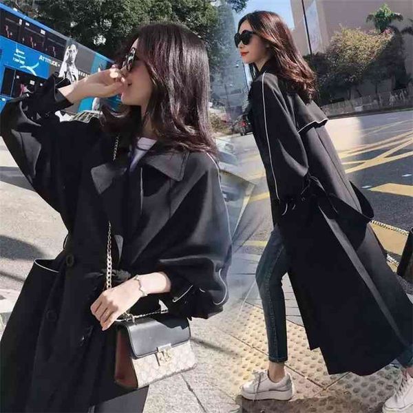 autumn winter women casual slim double breasted long trench coat belt female korean maxi windbreaker vintage outerwear 210519, Tan;black
autumn winter women casual slim double breasted long trench coat belt female korean maxi windbreaker vintage outerwear 210519, Tan;black