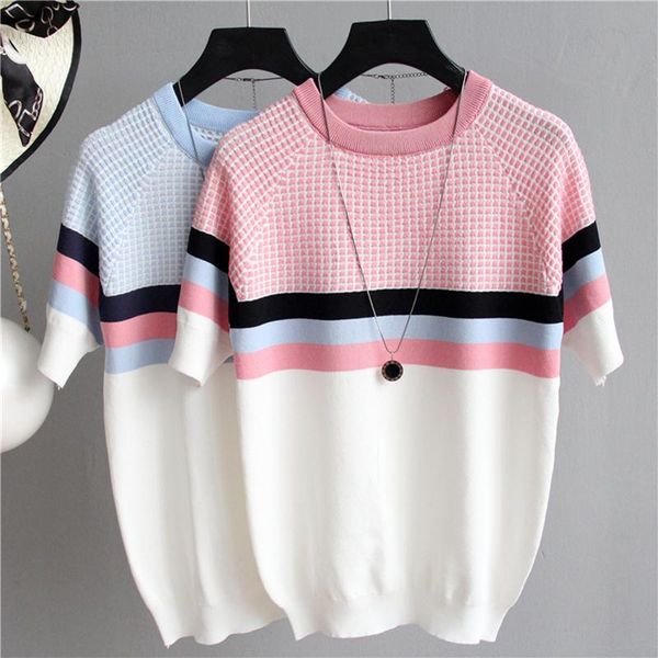 women's sweaters 2021 summer short sleeve korean sweater knitted pullover women all-match basic thin pull femme jumper female pink, White;black
women's sweaters 2021 summer short sleeve korean sweater knitted pullover women all-match basic thin pull femme jumper female pink, White;black