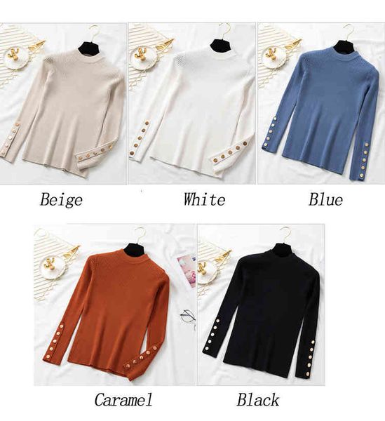 women's sweaters 121028 casual autumn winter women thick sweater pullovers long sleeve button o-neck chic sweater female slim knit, White;black
women's sweaters 121028 casual autumn winter women thick sweater pullovers long sleeve button o-neck chic sweater female slim knit, White;black