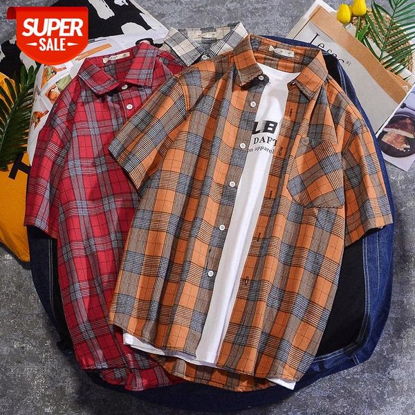 short-sleeved shirt men's lingering style sub-shirt loose casual brand all-match clothes #jh9b, White;black
short-sleeved shirt men's lingering style sub-shirt loose casual brand all-match clothes #jh9b, White;black