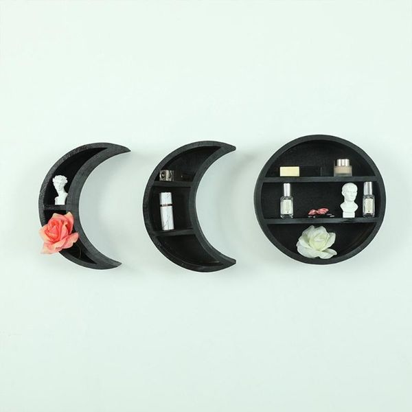 3/5pcs Rustic Wooden Moon Shape Storage Shelf Floating Wall Mounted Hanging Pos Display Shelves Home Decor Hooks & Rails
3/5pcs Rustic Wooden Moon Shape Storage Shelf Floating Wall Mounted Hanging Pos Display Shelves Home Decor Hooks & Rails