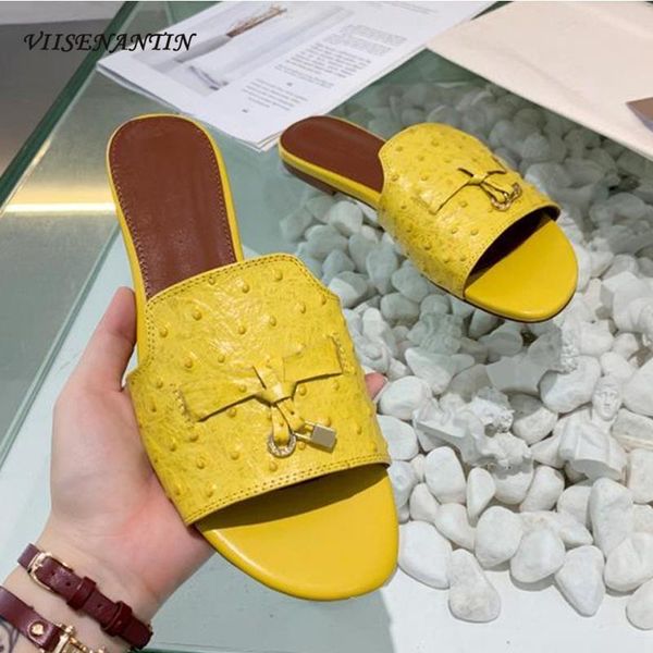 slippers summer style outer wear comfortable flat open-toed sandals and ostrich pattern cowhide beach, Black
slippers summer style outer wear comfortable flat open-toed sandals and ostrich pattern cowhide beach, Black