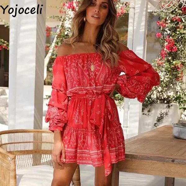 casual dresses yojoceli off shoulder print bow boho beach dress women puff sleeve short party female vestidos autumn mini elegant, Black;gray
casual dresses yojoceli off shoulder print bow boho beach dress women puff sleeve short party female vestidos autumn mini elegant, Black;gray