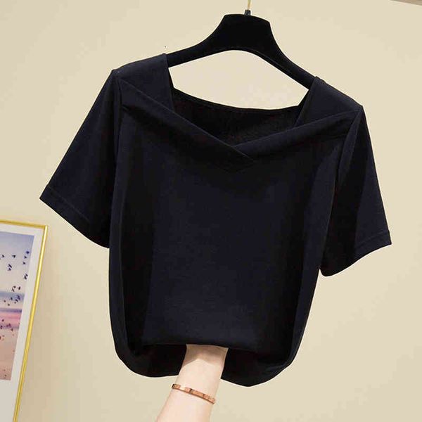 women's t-shirt korean clothes square collar short sleeve womens cotton shirt women summer casual female ladies ops femme 0ylr, White
women's t-shirt korean clothes square collar short sleeve womens cotton shirt women summer casual female ladies ops femme 0ylr, White