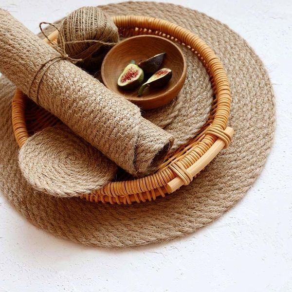 mats & pads 4pcs handmade weave non-slip placemat corn for table round insulation home decor
mats & pads 4pcs handmade weave non-slip placemat corn for table round insulation home decor