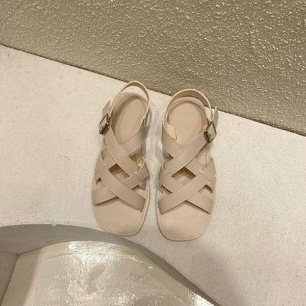 sandals 2021 solid cross narrow band women cool summer beach shoes slingback buckle gladiator femmes sandalias, Black
sandals 2021 solid cross narrow band women cool summer beach shoes slingback buckle gladiator femmes sandalias, Black