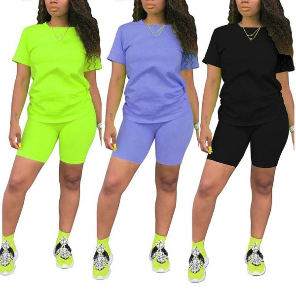 2pcs women shorts set solid color sports outfits short sleeve t-shirt skinny two piece tracksuits sportwear women's, Gray
2pcs women shorts set solid color sports outfits short sleeve t-shirt skinny two piece tracksuits sportwear women's, Gray