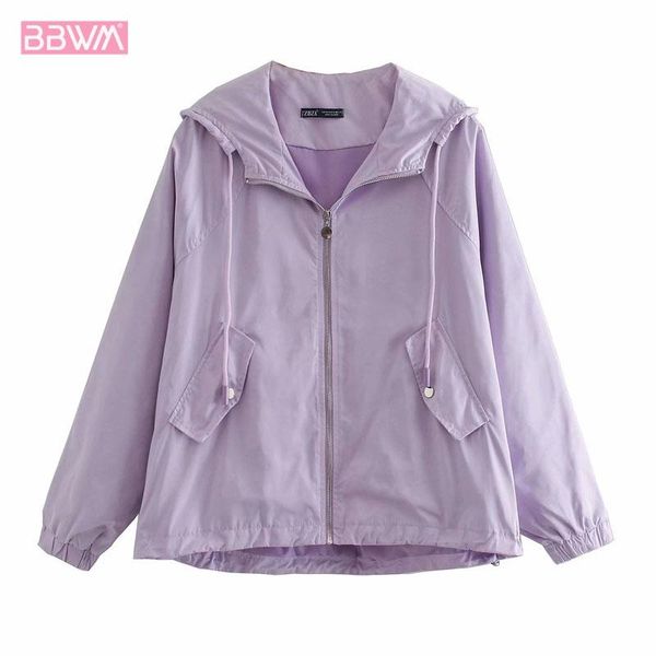 women's jackets lapel hooded jacket zipper long sleeve sun protection fresh harajuku korean fashion loose chic female coat, Black;brown
women's jackets lapel hooded jacket zipper long sleeve sun protection fresh harajuku korean fashion loose chic female coat, Black;brown