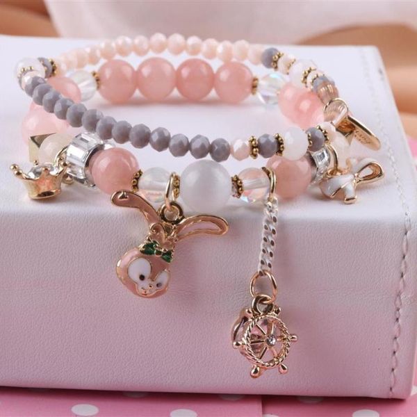 charm bracelets crystal bracelet jade lolita fugitive princess cute girl accessories girlfriends birthday gift, Golden;silver
charm bracelets crystal bracelet jade lolita fugitive princess cute girl accessories girlfriends birthday gift, Golden;silver