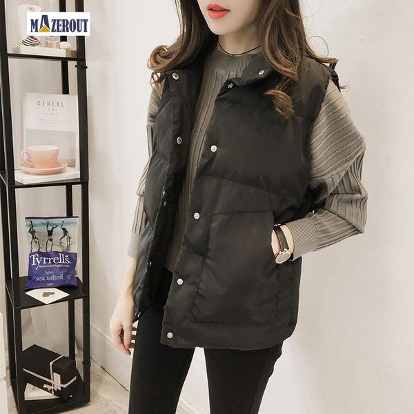 women's vests mazerout winter vest women waistcoat 2021 female sleeveless jacket stand collar warm velvet outwear colete feminino, Black;white
women's vests mazerout winter vest women waistcoat 2021 female sleeveless jacket stand collar warm velvet outwear colete feminino, Black;white