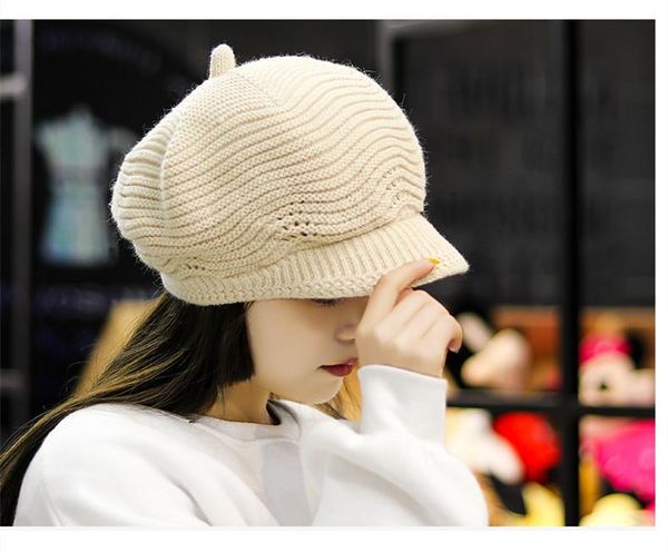 stingy brim hats cap children autumn winter octagonal hat knitting wool keep warm fashion beret korean version 100 hair, Blue;gray
stingy brim hats cap children autumn winter octagonal hat knitting wool keep warm fashion beret korean version 100 hair, Blue;gray