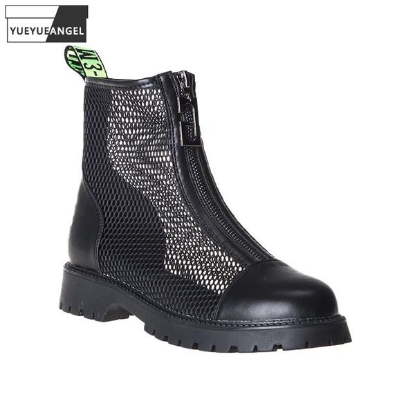 gothic mesh boots women summer high shoes zip breathable ankle punk fashion ladies hollow out motorcycle bikers, Black
gothic mesh boots women summer high shoes zip breathable ankle punk fashion ladies hollow out motorcycle bikers, Black