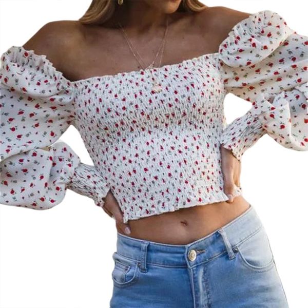 fashion women chiffon shirt blouse flowel print square collar long sleeve pullover summer for young ladies women's blouses & shirts, White
fashion women chiffon shirt blouse flowel print square collar long sleeve pullover summer for young ladies women's blouses & shirts, White