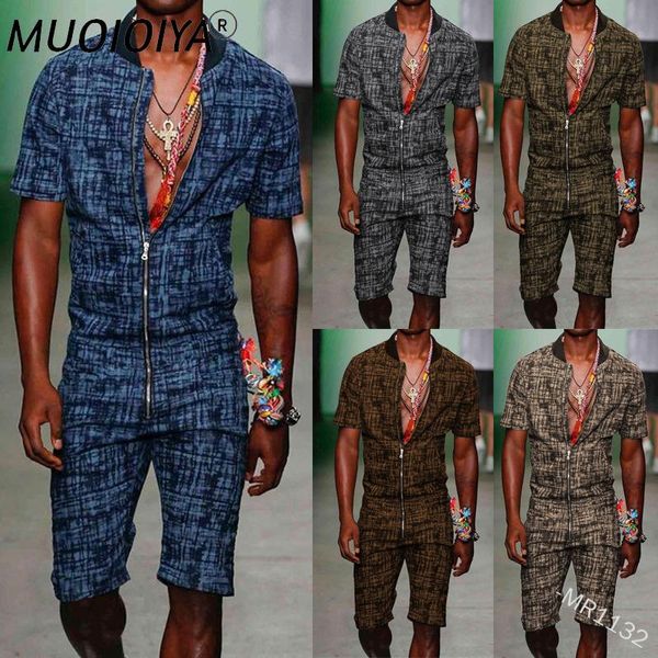 jogging clothing fashion short sleeve mens rompers zipper jumpsuits men printed casual streetwear shorts spring summer male overalls plus si, Black;red 
jogging clothing fashion short sleeve mens rompers zipper jumpsuits men printed casual streetwear shorts spring summer male overalls plus si, Black;red