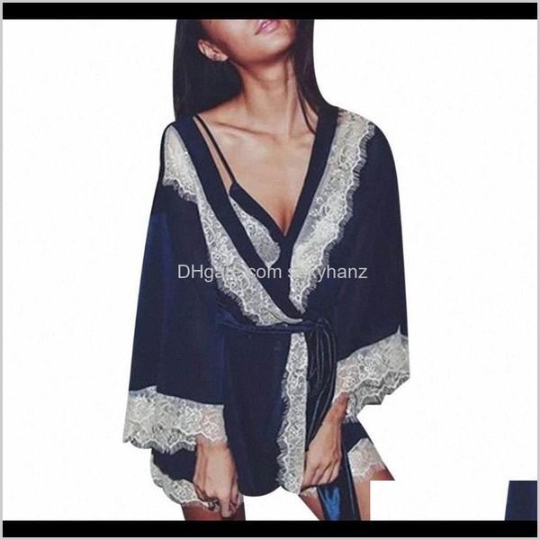 womens underwear apparel drop delivery 2021 women bathrobe sets satin silk kimono lace lingerie female sleepwear ladies two-piece fancy, Black;red
womens underwear apparel drop delivery 2021 women bathrobe sets satin silk kimono lace lingerie female sleepwear ladies two-piece fancy, Black;red