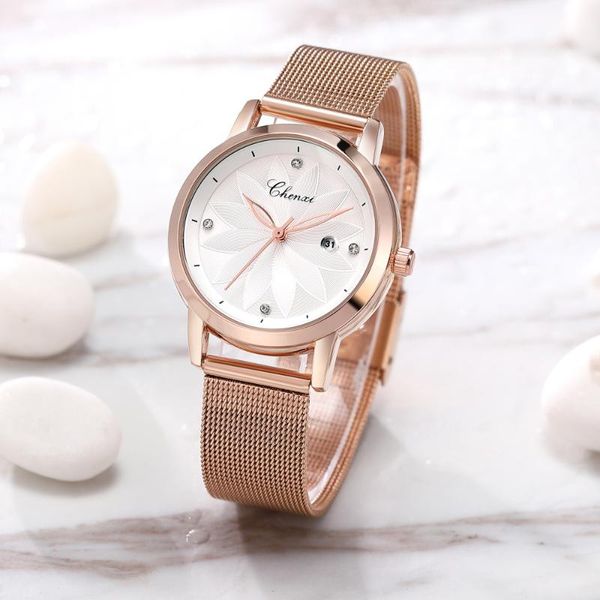 32mm rose gold ladies watches creative design women relogio feminino quartz movement analog wristwatches, Slivery;brown
32mm rose gold ladies watches creative design women relogio feminino quartz movement analog wristwatches, Slivery;brown