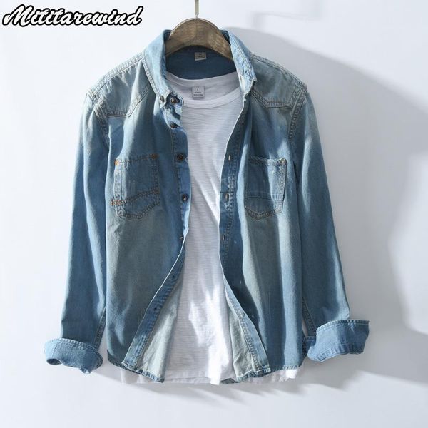 men's casual shirts denim shirt men long sleeve wahsed blue harajuku pure cotton vintage clothes -xxxl spring autumn korean, White;black
men's casual shirts denim shirt men long sleeve wahsed blue harajuku pure cotton vintage clothes -xxxl spring autumn korean, White;black
