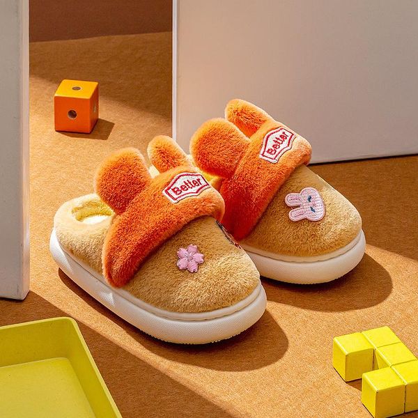 slipper children' cotton slippers baby girlswinter indoor ears plush shoes infants boys antiskid warm home 1-8y, Black;grey
slipper children' cotton slippers baby girlswinter indoor ears plush shoes infants boys antiskid warm home 1-8y, Black;grey