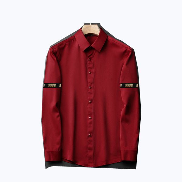 2021 luxurys designers men's business casuals shirt men long sleeve striped slim fit masculina wine social male t-shirts fashion checke, White;black
2021 luxurys designers men's business casuals shirt men long sleeve striped slim fit masculina wine social male t-shirts fashion checke, White;black