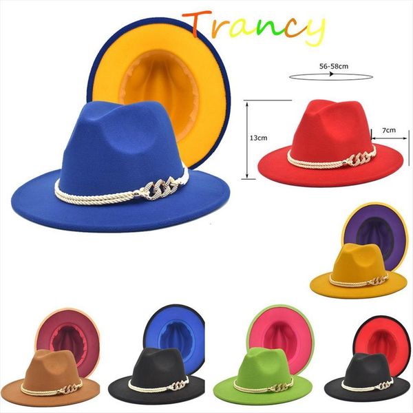 fedoras wide brim hat panama felt for male jazz church cap british women hats men, Blue;gray
fedoras wide brim hat panama felt for male jazz church cap british women hats men, Blue;gray