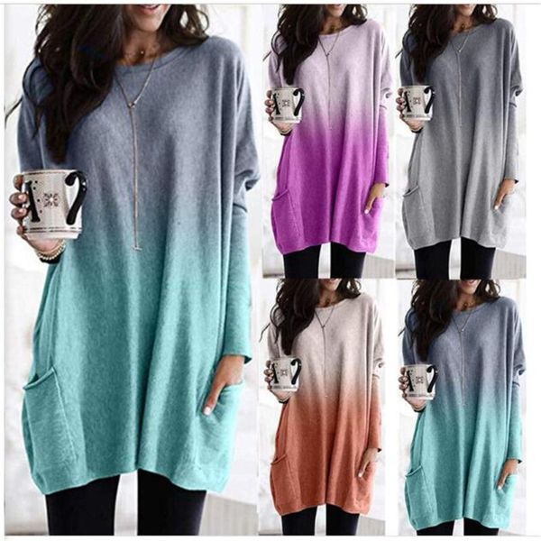 women's t-shirt 2021 women o-neck gradient tie-dye printing pocket long sleeve street fashion hip hop casual loose oversize 5xl, White
women's t-shirt 2021 women o-neck gradient tie-dye printing pocket long sleeve street fashion hip hop casual loose oversize 5xl, White