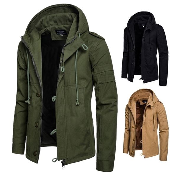 mens military casual coat autumn hooded men's jacket fashion slim fit male brand clothing eu size 211110, Black;brown
mens military casual coat autumn hooded men's jacket fashion slim fit male brand clothing eu size 211110, Black;brown