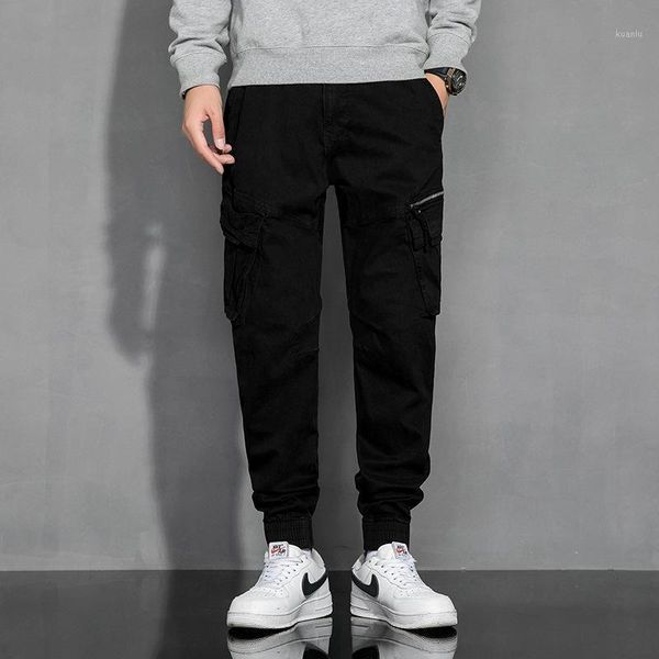 men's pants 2021 spring and autumn casual korean fashion handsome loose corset overalls, Black
men's pants 2021 spring and autumn casual korean fashion handsome loose corset overalls, Black
