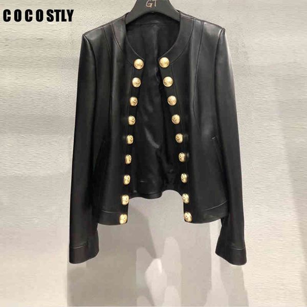 women's leather & faux woman coats real jacket fashion sheepskin coat female jackets single breasted sheep skin azgr, Black
women's leather & faux woman coats real jacket fashion sheepskin coat female jackets single breasted sheep skin azgr, Black