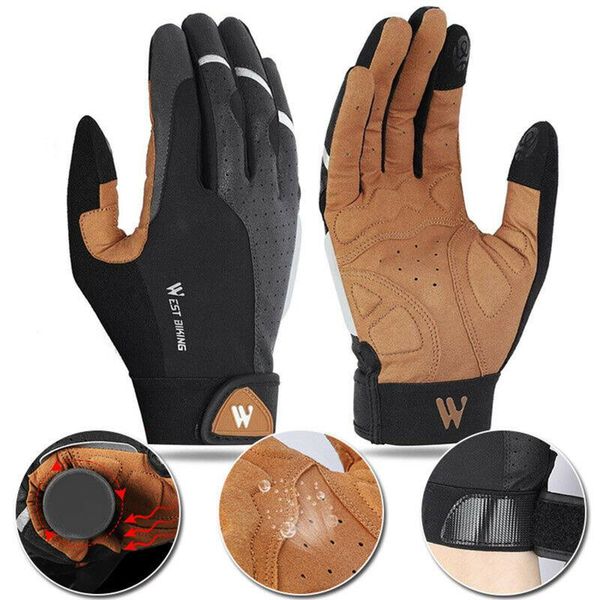 mens winter full finger gloves touch screen glove water resistant windproof warm for driving cycling running, Black
mens winter full finger gloves touch screen glove water resistant windproof warm for driving cycling running, Black